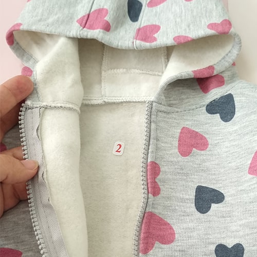 خرید سویشرت شلوار قلبی دخترانه کرک دار یکسال تا 18 ماهگی با قیمت مناسب از نورونیک