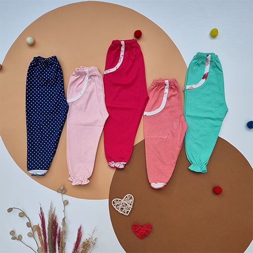 خرید شلوار تک دخترانه نوزادی تا دو سال پردیس در رنگ های مختلف از نورونیک