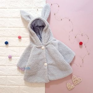 فروش شنل دخترانه کلاهدار تدی طرح خرگوشی از نورونیک
