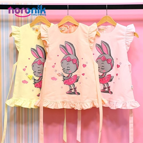 فروش سارافون دخترانه مدل خرگوش 1 سال تا 5 سال در رنگبندی متفاوت از نورونیک
