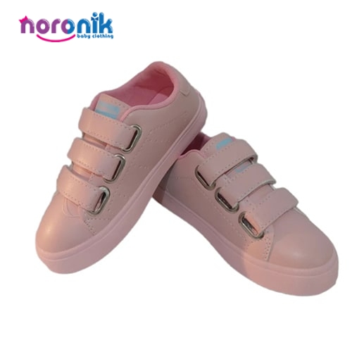 فروش کفش راحتی بچگانه مدل سه چسبی رنگ صورتی از سایت نورونیک