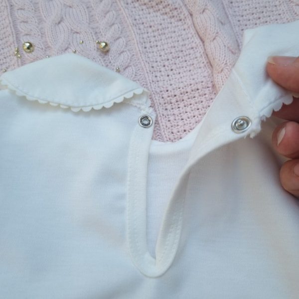فروش تیشرت دخترانه یقه ب ب سفید در نورونیک