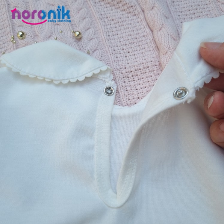 فروش تیشرت دخترانه یقه ب ب سفید در نورونیک