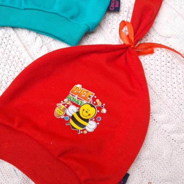 خرید کلاه نوزادی دخترانه و پسرانه قرمز از نورونیک
