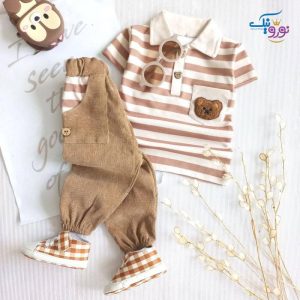 تیشرت و شلوار برونو پسرانه نوزادی تا دوسال