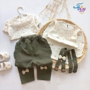 بلوز شلوار مجلسی دخترانه نوزادی تا سه سال
